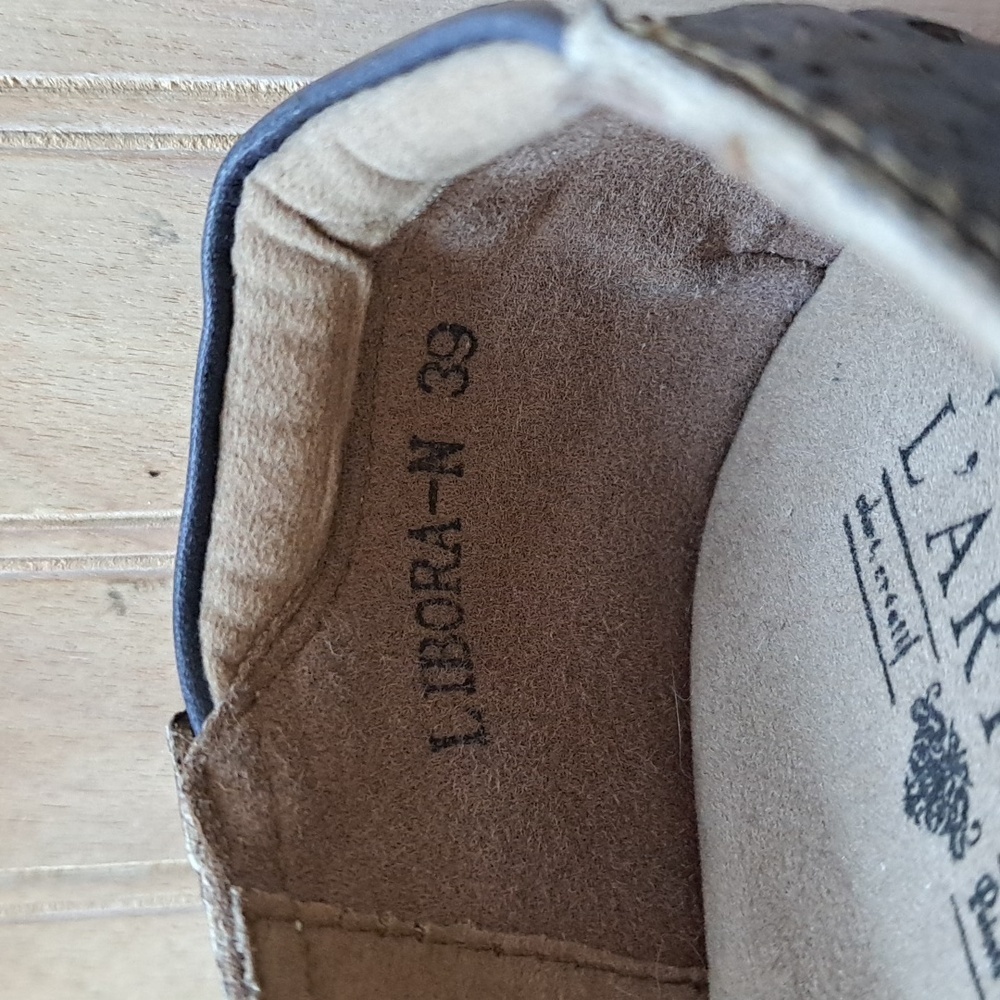 Spring Step L'Artiste Libora Navy Leather Comfort Loafers Slip-On Shoes Size 39 - Picture 11 of 11